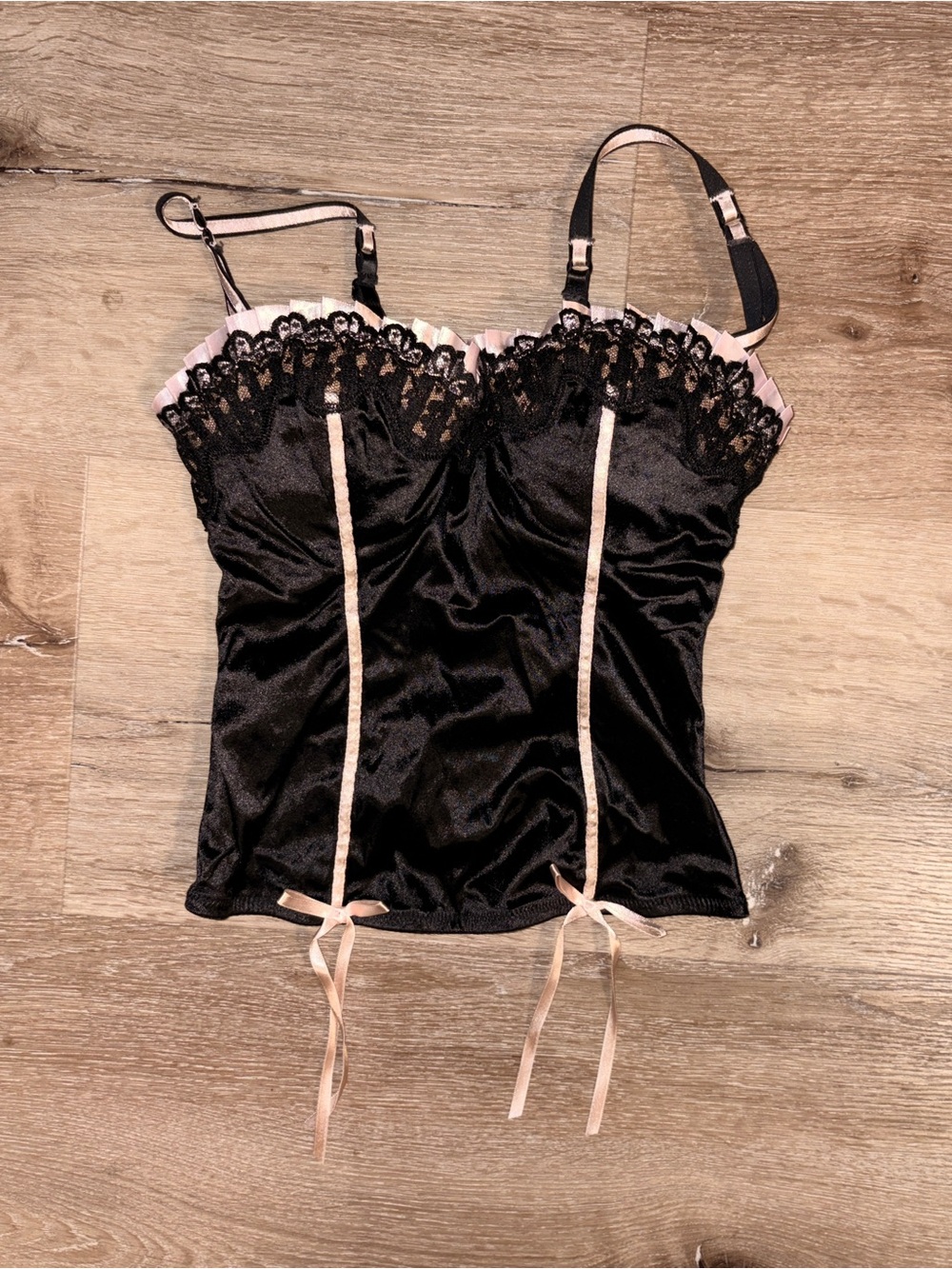 Victoria's Secret Vintage Sexy Little Things Satin Cami with Pink Logo Detail